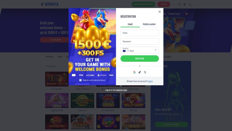 Come funziona l’accesso a Winnita Casino?